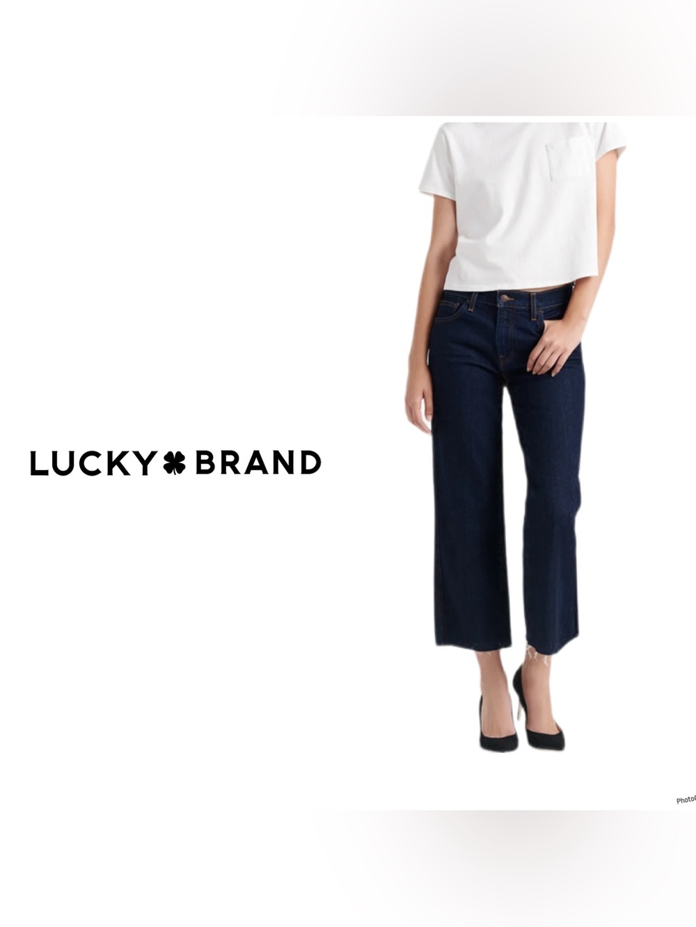 Lucky brand - Mid Rise Crop Wide Leg Jean size 00/24